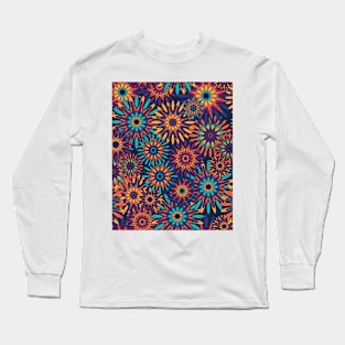 Colorful oriental seamless pattern Long Sleeve T-Shirt